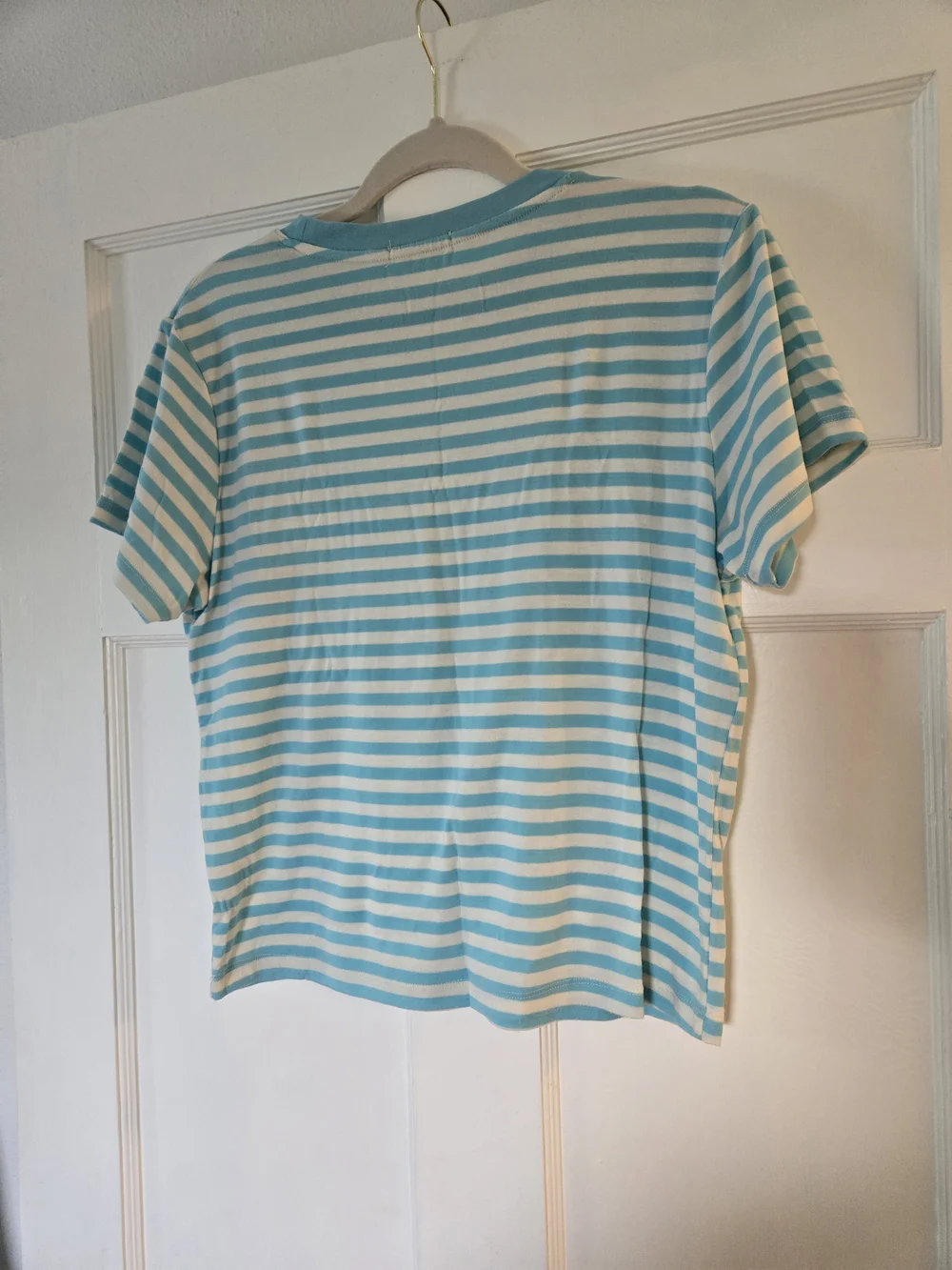 NWOT Wishlist Striped Tee - Duck Egg Blue & Ivory - Picture 6 of 13